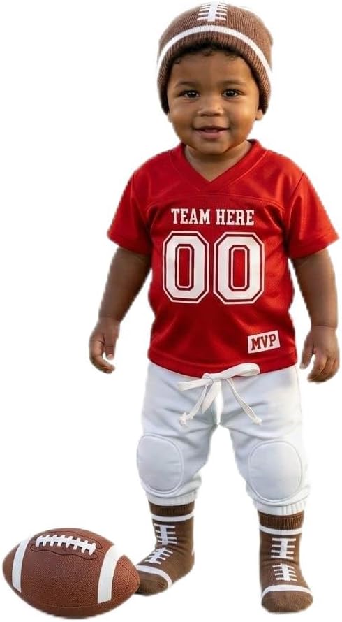 Personalized Football Jersey Custom Team, Name, and Number Pants Hat & Socks