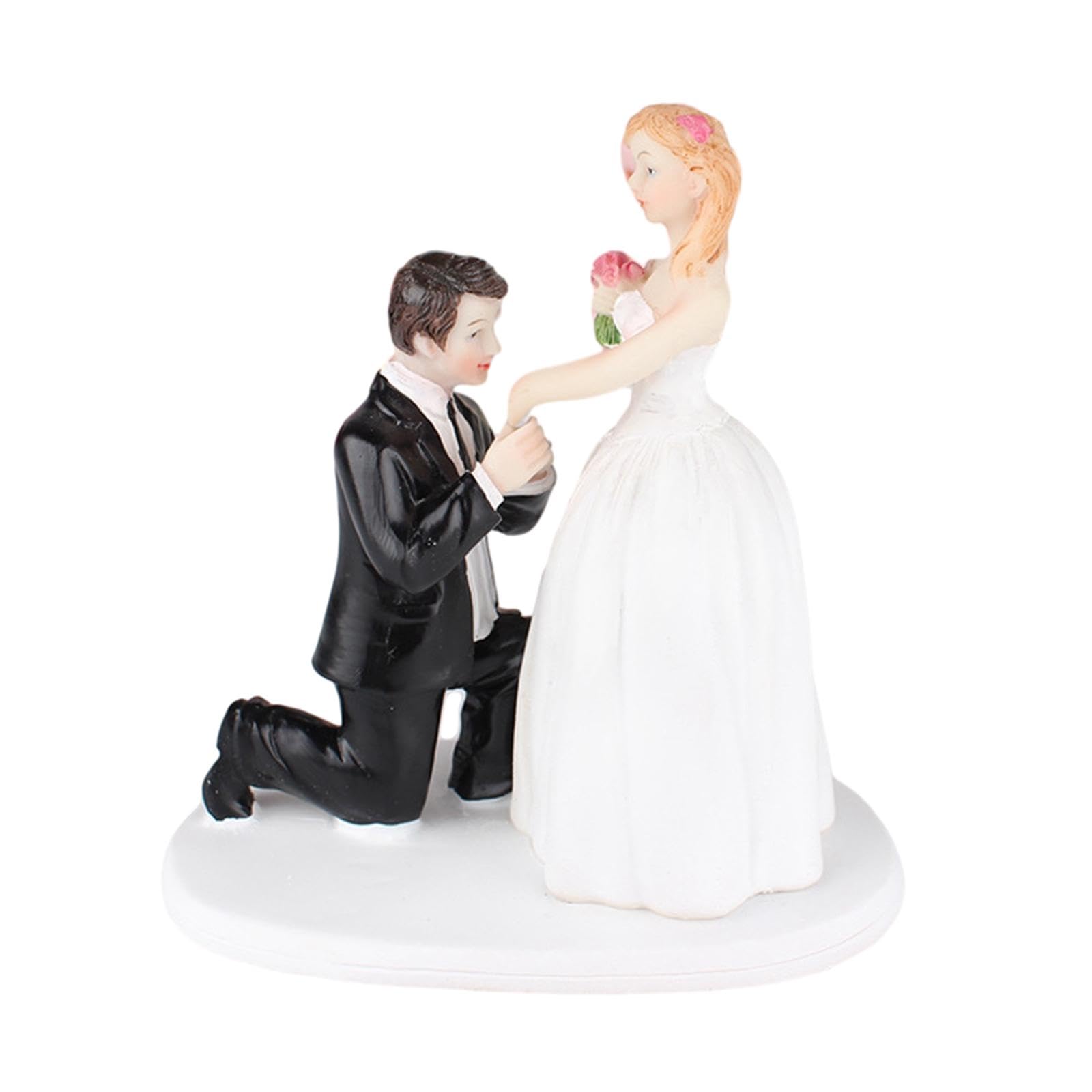 Figurines de mariés pour gâteau de mariage statuette stable pour cake design