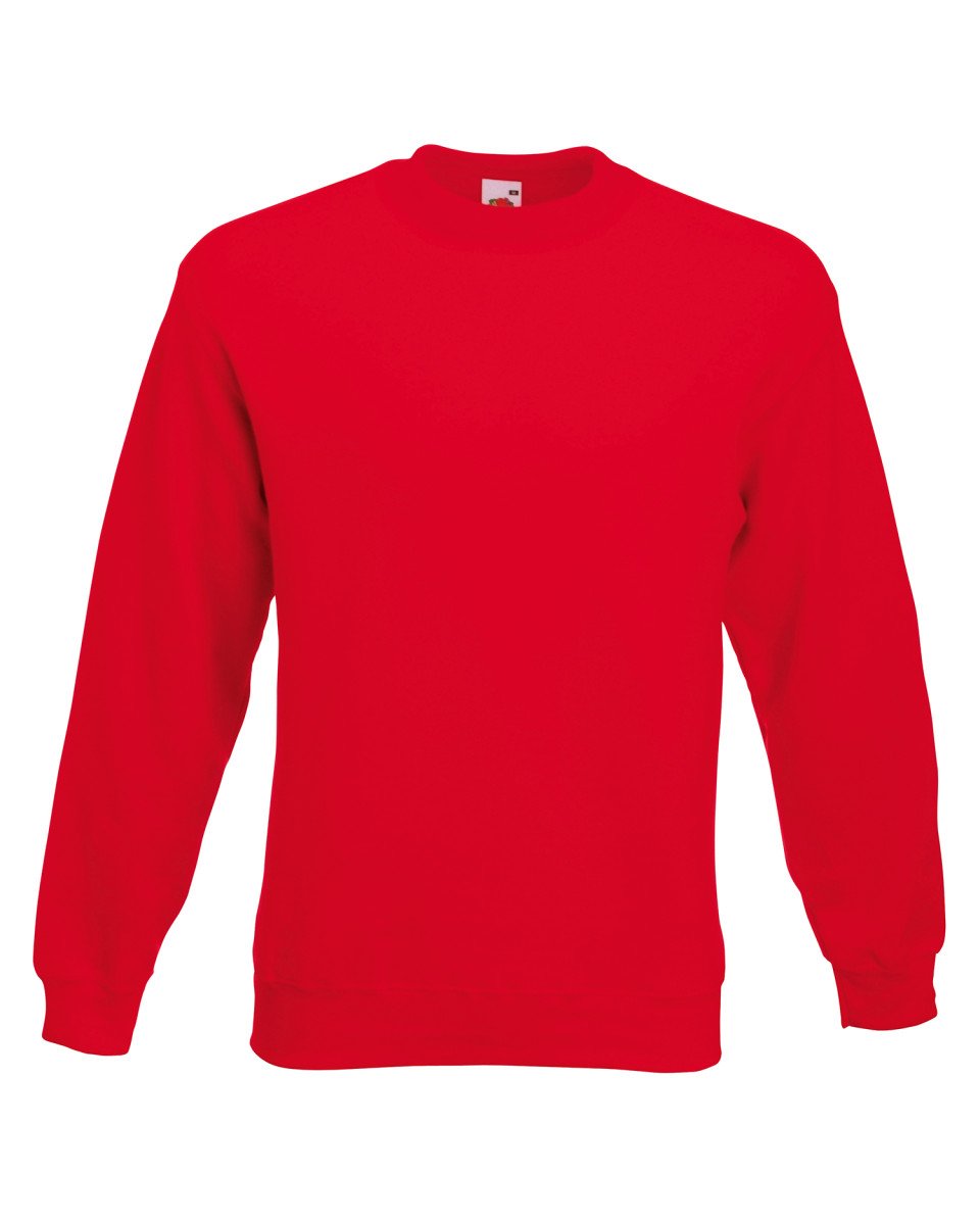 Fruit of the Loom Classic Set-In Sweatshirt SS200 (S, Red)