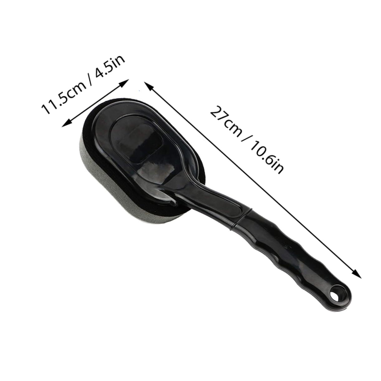 Amosfun 5 Pezzi Spazzola per Pulizia Pneumatici con Ergonomico Antiscivolo Applicatore Lucidante per Pneumatici con Sostituibile Ad Assorbimento Elevato Leggera e Facile da Usare per