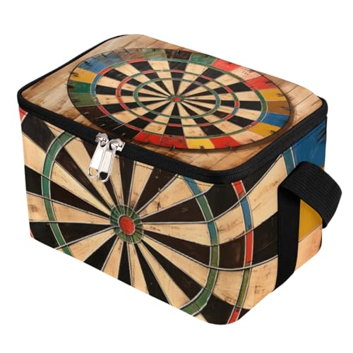 GzLeyigou Lunch Bags for Women Men 9 Cans,Dart Turntable Hot & Cold Food Delivery Bag Insulated Grocery Bag Insulated Lunch Box Cooler Bag for Office Work Picnic Beach