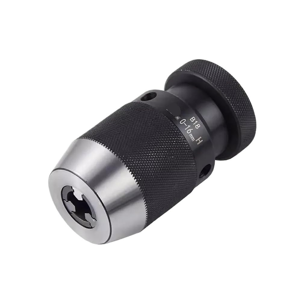 B10 B12 B16 B18 B22 Mandril de taladro JT3 JT6 con abrazadera bloqueo automático ajuste 0-6 mm 0-10 0-13 0-16 0-22 mandriles(JT3 0-16mm)
