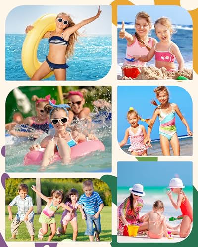 Image of Angel season Girls Swimsuit Bikini Set Two Piece Tankini Bathing Suit Teens High Waisted Beach Swimwear Cute Size 7-14