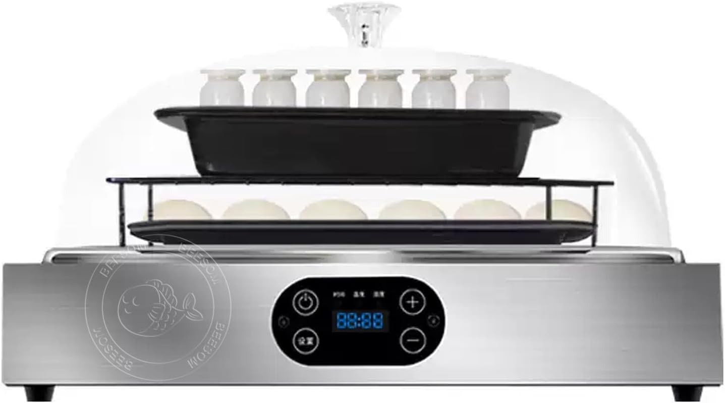 Electric Dough Proofer Machine,Electric Bread Dough Proofer Machine,with Humidity/Temperature Dual Control, LCD Screen, for Making Bread,Yogurt,Natto 40L