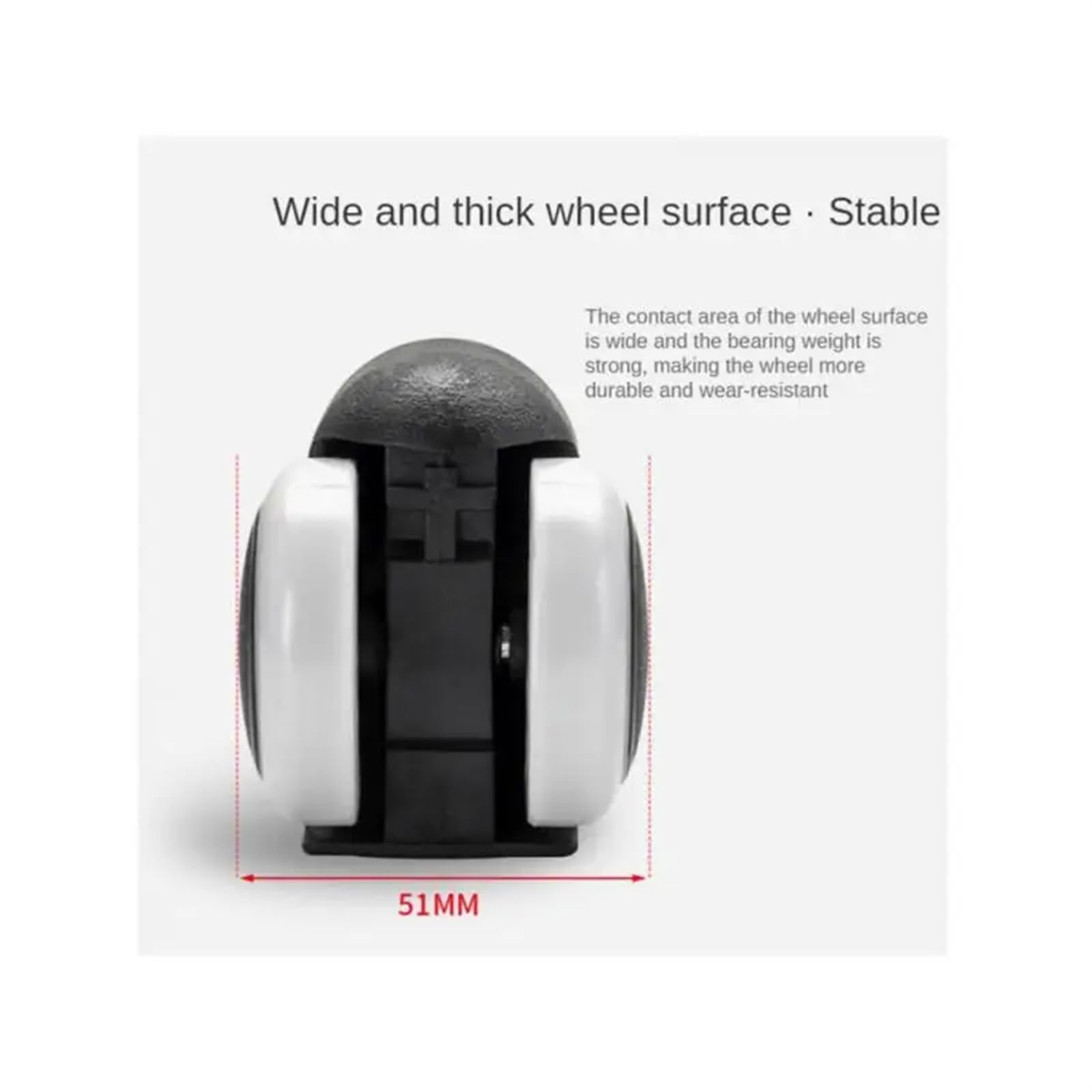 5 opakowań 2 cale obwód 11 mm / wątek 10 mm uniwersalne koło biurowe krzesło Caster Boss zacisk sprężynowy Pu Furnitures (Thread-Matte Black)