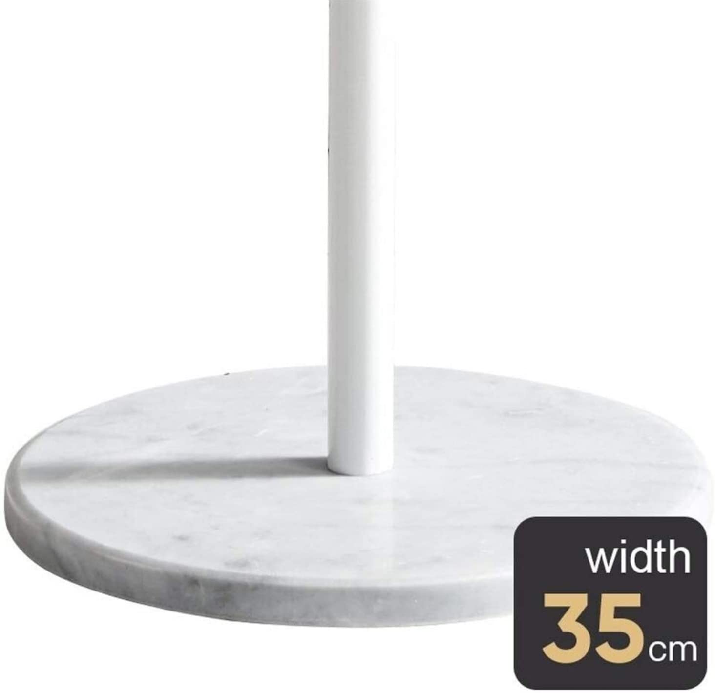 Attaccapanni per Ingresso Appendiabiti da Terra in Metallo con Telaio Rotondo in Marmo 8 Ganci Appendiabiti per Casa O Ufficio Attaccapanni da Terra (Color : Black, Size : 178 * 35cm)