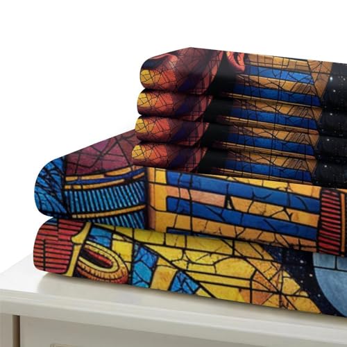 Parure de lit pharaon 3D fermeture éclair facile à laver 135x200