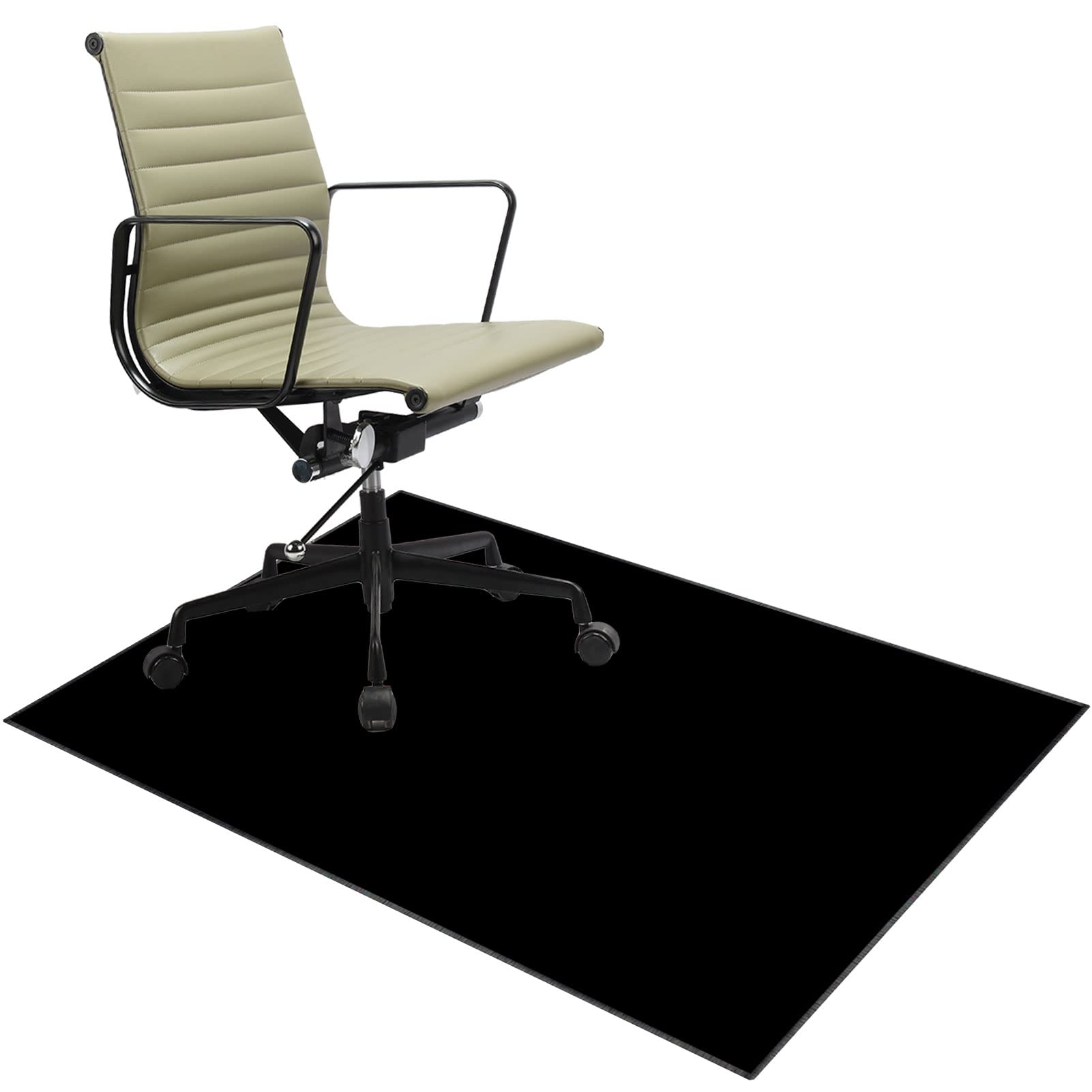 EYZO 100 × 120 cm Chair Mat For Carpeted Floor, Office Chair Mat Hardwood Floors, Gaming Chair Mat Gaming Floor Mat, Gaming Chair Mat For Carpet Floors, Multi-Purpose Carpet Protector Home Office