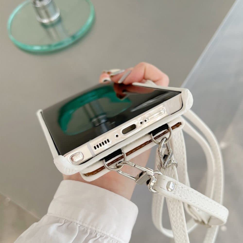 Moda Litchi skórzany pasek na ramię na szyję etui na telefon do Samsung S23 Ultra S20 S21 S22 uwaga 8 9 10 20 Crossbody portfel pokrywa, brązowy, S9
