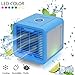Produktbild Syntrox Germany 4 in 1 Luftkühler Luftbefeuchter Lufterfrischer und Ventilator Mini Air Cooler mit LED-Farbwechsel USB in Blau