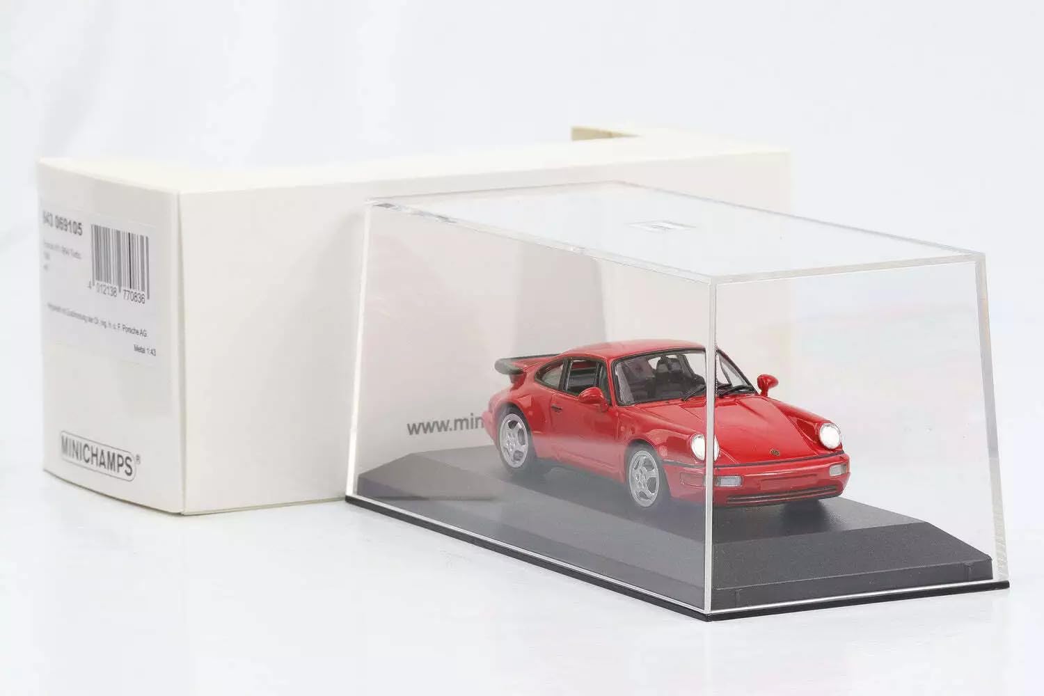 Amazon.co.jp: Minichamps 1/43 Porsche 911 (964) Turbo 1990 (Red