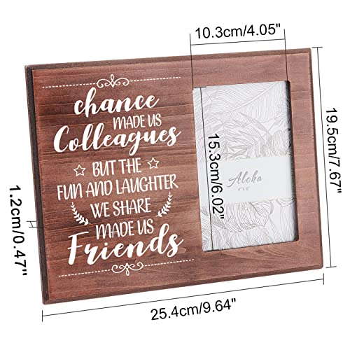 Fingerinspire Chance Made Us Colleagues Best Colleague Photo Frame Gift, 4X6 Inch Going Away Picture Frame Retirement Gift Goodbye Farewell Gift New Job Gift Leaving Gift For Friend, Team Member #TOP1