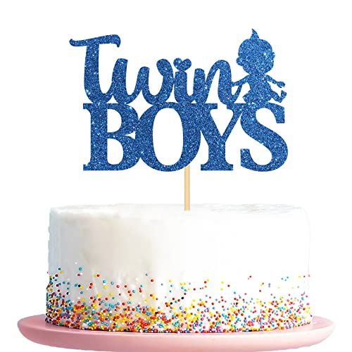 KakaSwa Twin Boys Cake Topper