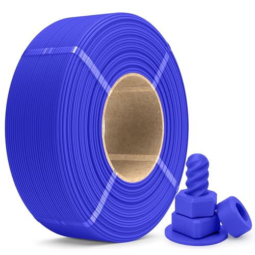 Image of SUNLU PETG Filament Refill 1.75mm 1KG, Matte Blue | High Speed 3D Printer Filament Refill, No-Spool PETG Refill for Reusable Spools Compatible with Bambu Labs Filament Printer