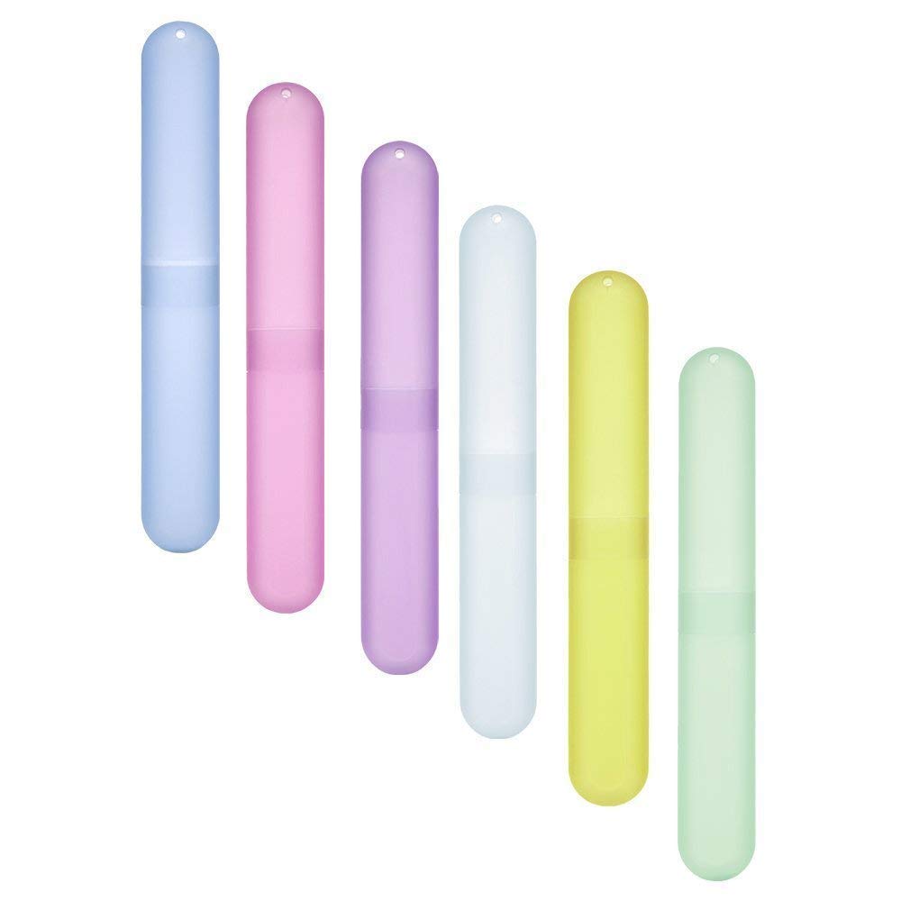 MAPPERZ Plastic Anti Bacterial Toothbrush Container/ Tooth Brush Travel Covers/ Case/ Holder/ Cases - Multicolor (Pack of 6) (B09NR6HP8D) Amazon Price History, Amazon Price Tracker