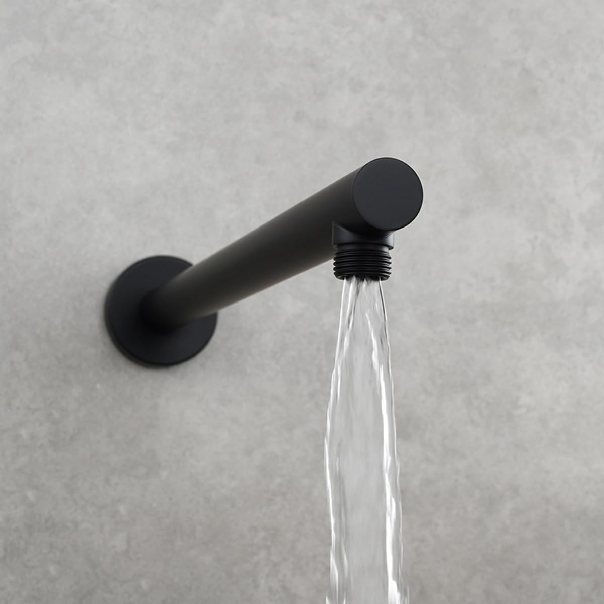 Drenky Braccio Doccia Nero 40 cm Acciaio Inox A2 V2A Prolunga