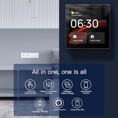 Panneau de commande maison intelligente 4 pouces avec passerelle intégrée - 5