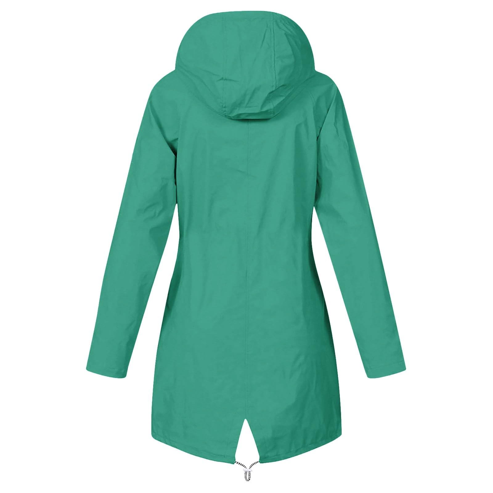 Genérico Impermeable Mujer-Chaqueta Impermeable SóLida Para Mujer Abrigo Suelto Con Capucha Y Resistente Al Para Exteriores Talla Grande