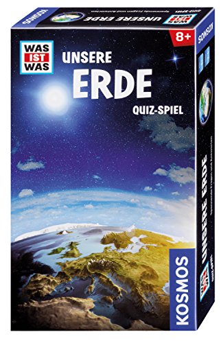 KOSMOS 696603 was ist was Unsere Erde, Quiz-Spiel, für 2-4 Personen ab 8 Jahren, Geografie, Wissen rund um unseren Planeten, Geschenk