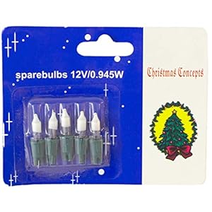 Christmas Concepts Pack of 4 Clear Push in fuse bulbs 12v (No 3b)