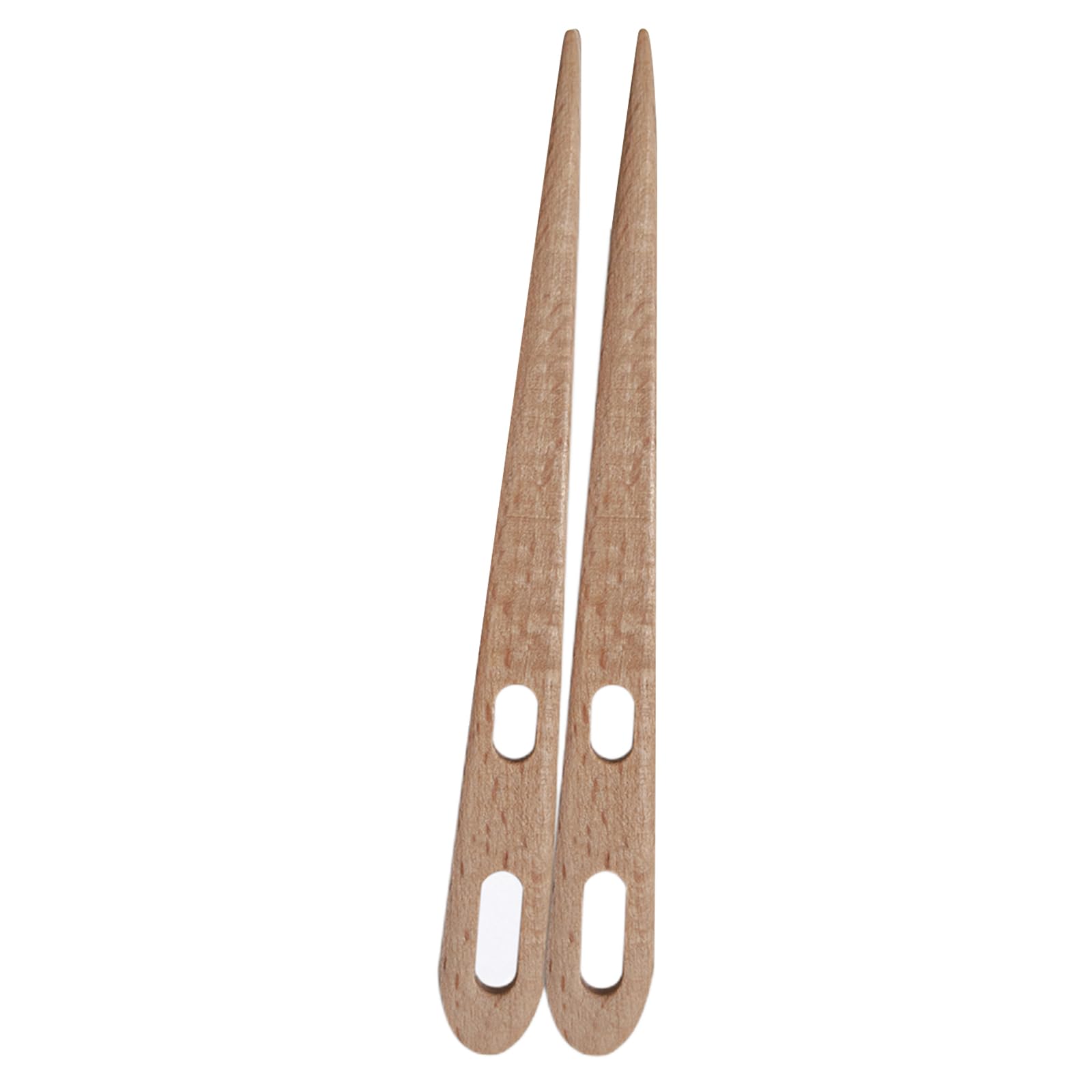 Buxuaaaa 2Pcs Double Hole Crochet Needle for Weaving Tapestry Craft