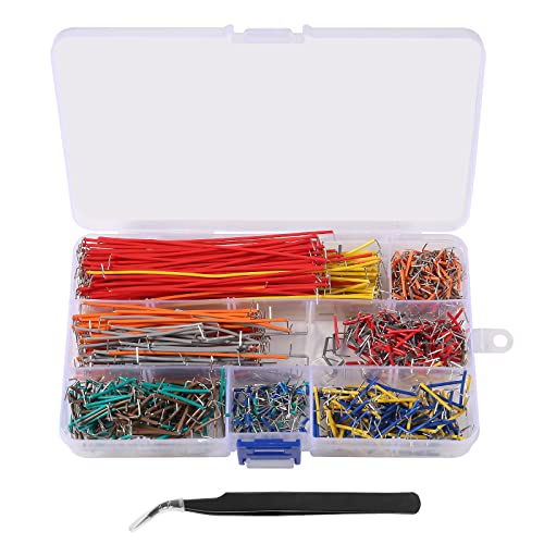 Diitao 14 Vaules 840PCS Breadboard Jumper Wire Cables Kit, 2-125 mm Solderless Flexible Breadboard Connecting Line Cables for Breadboard Prototyping DIY