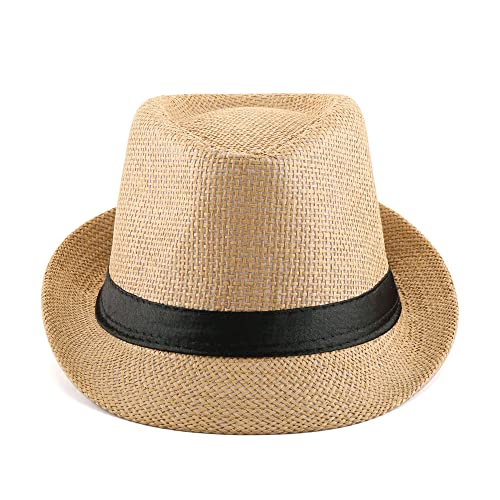 CHIC-DIARY-Panama-Summer-Fedora-Trilby-Chapeau-de-paille-pour-homme-et-femme-Chapeau-de-plage-classique