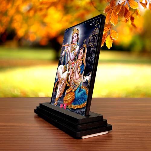 Image of Radha Krishna Car Dashboard idols Figurine Showpiece|for all Temples|For Home|All Purpose