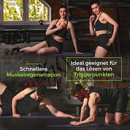Faszientraining Set Mini Faszienrolle und 8cm Ball – Faszienset zur effektiven Faszien & Triggerpunkt Behandlung – punktuelle Massage inkl. Anleitung - Image 5