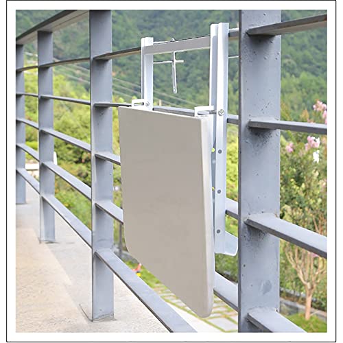 Table suspendue balcon pliable terrasse petit espace table d'appoint - 6