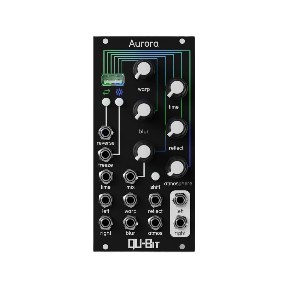 Qubit Aurora Spectral Reverb Eurorack Synth Module