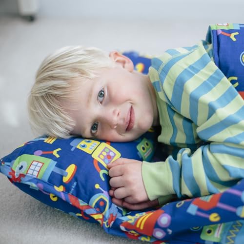 Image of Wildkin Kids Nap Mat with Pillow and Blanket, Preschool Rest Mat