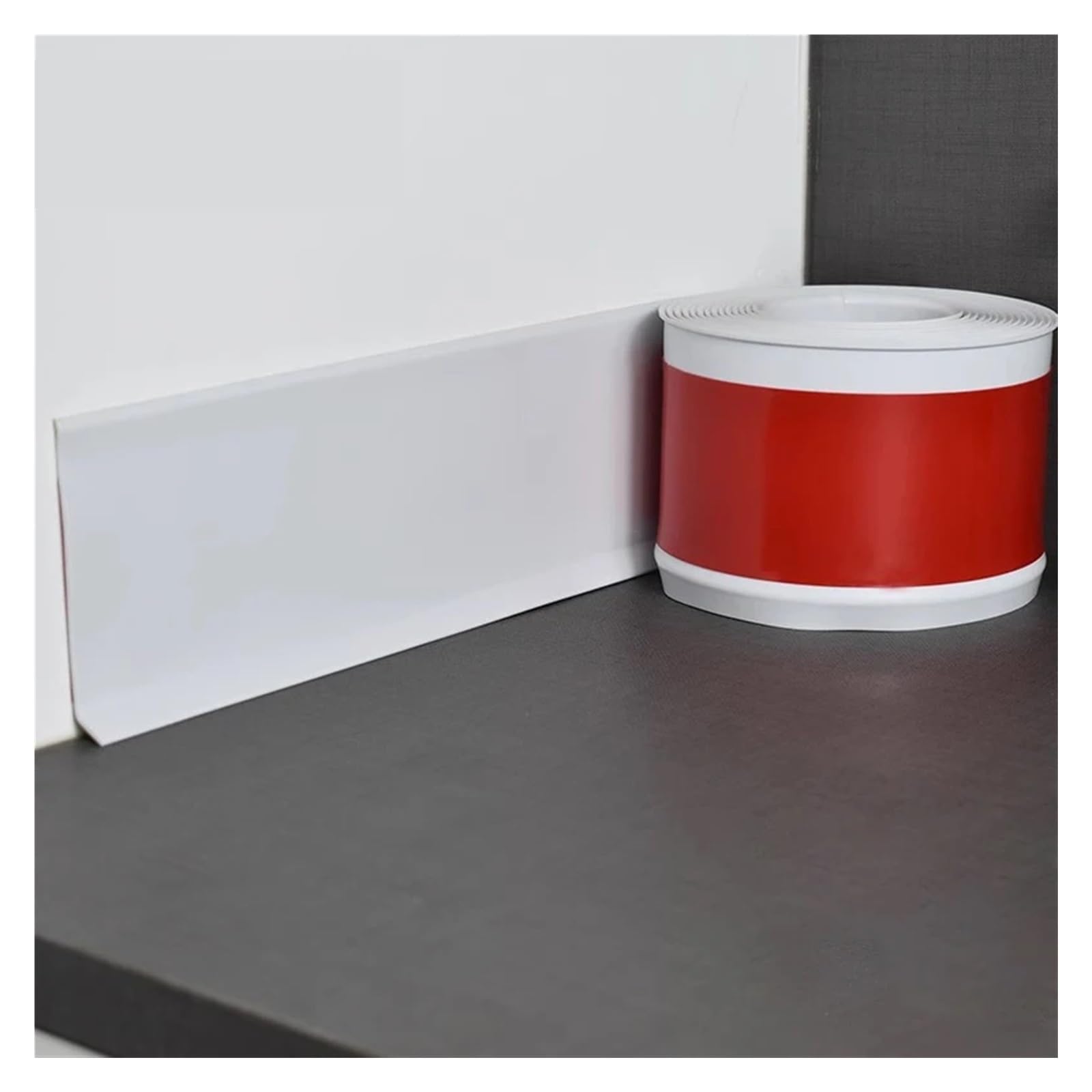 Battiscopa 2 pezzi 1 m rivestimento flessibile for modanatura battiscopa, base for baia autoadesiva for base a parete in vinile, rivestimento for modanatura base a parete staccabile e incollabile Per