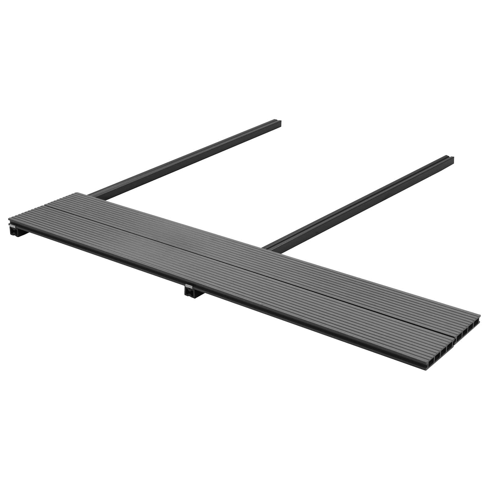 vidaXL Terrassendielen 16 Stk Grau WPC