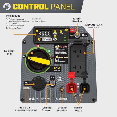 Champion Power Equipment 2500-Watt Dual Fuel Portable Inverter Generator with Quiet Technology and CO Shield - Image 5