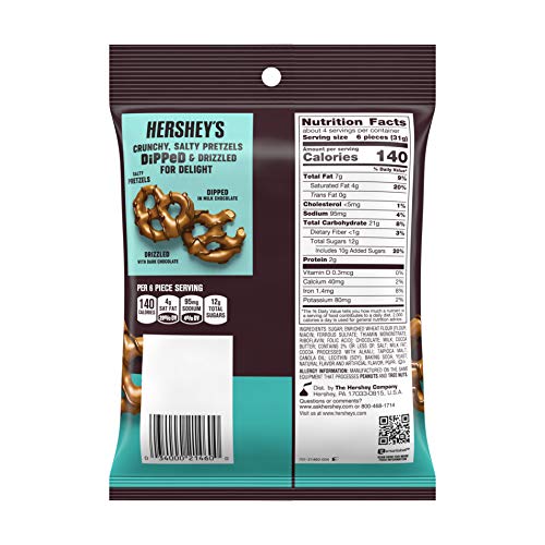 Hershey's Dipped Pretzels, 4.25 oz. Bags, Case of 12 (Milk Chocolate) image 5