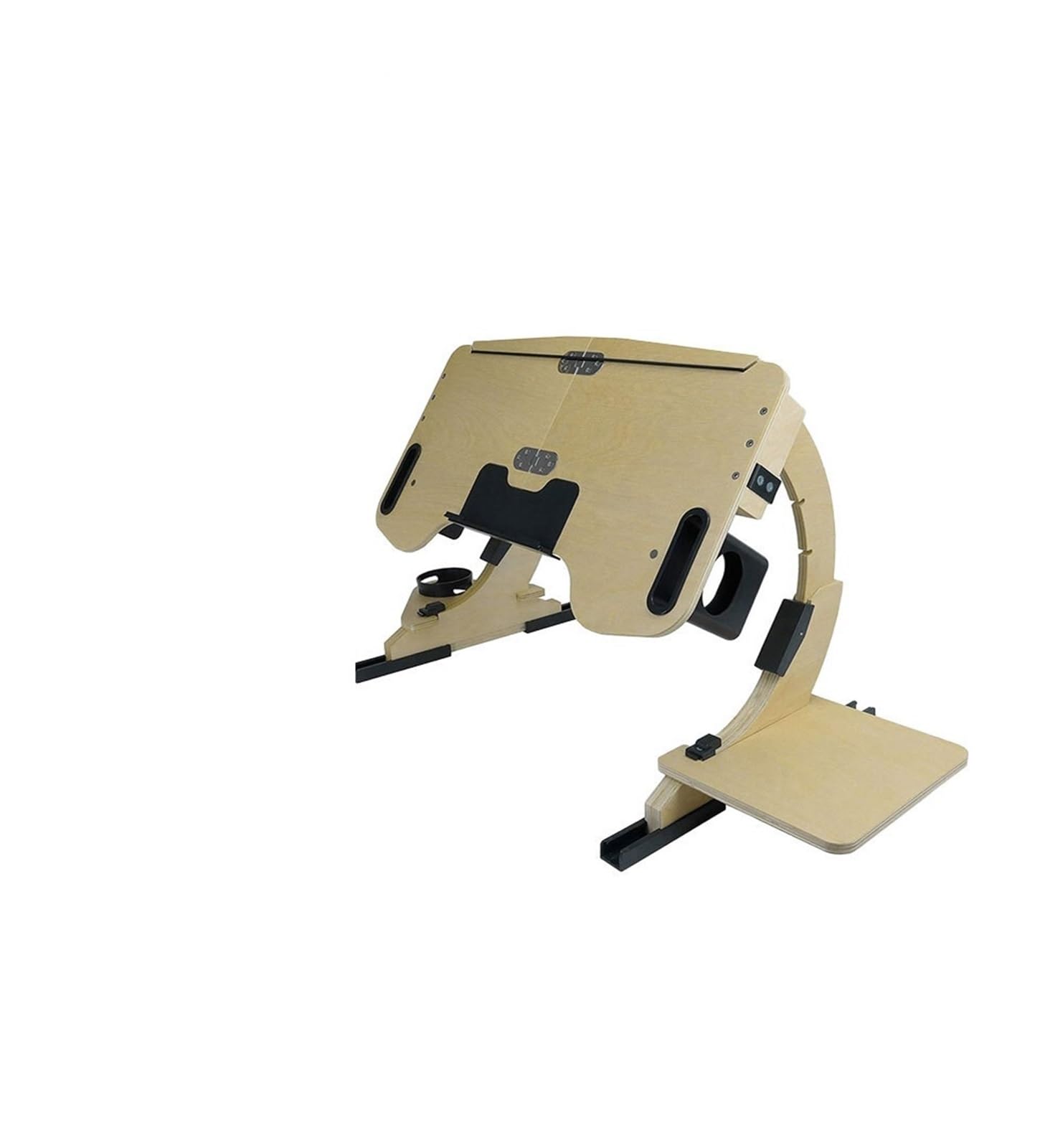 Multifunzionale Lazy Person Liing Desk Supporto for notebook regolabile a 360° in legno, supporto for computer da scrivania, pieghevole portatile per principianti uso fai da te(Portable stand)