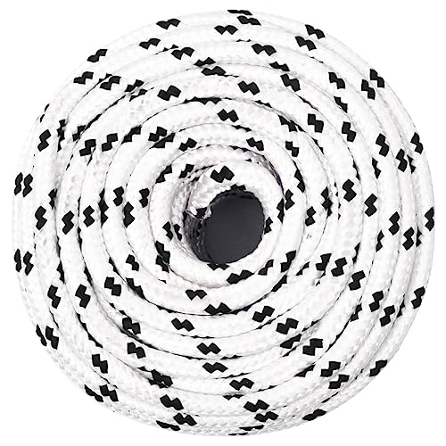 Genérico Cuerda para Barco Trenzada poliéster Blanco 6 mmx25 m,Bricolaje,Accesorios de Bricolaje,Cadenas, Alambre y Cuerda,Sogas y Cuerdas metálicas-152761