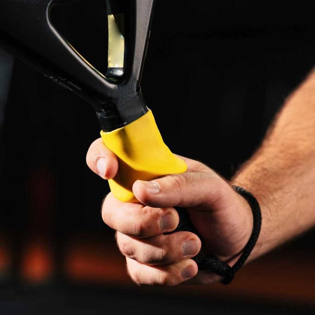 Correttore per impugnatura della racchetta da tennis, in silicone antiscivolo, supporto per allenamento altalena, copertura ergonomica per racchetta da tennis, protezione contro l'affaticamento del