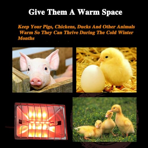 Etssxyso JSJR-89 Chicken Brooder Heater Lamp 250W Brooder Heating Plate For Chicks Hanging Light Heated Adjustable Temp & Height thumb #5