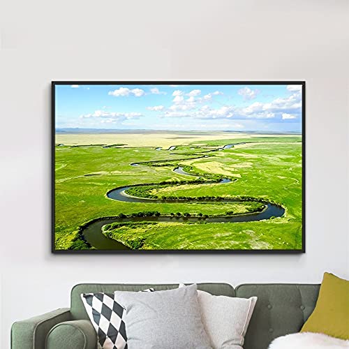 Diamond Painting Fleuve Idée Cadeau Créatif Original Mosaïque d'Image 40x100cm
