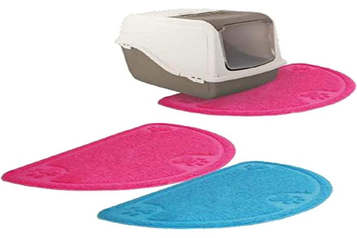 Tappetino Lettiera Gatto In Silicone 86x56 Cm &ndash; Impermeabile, Antiscivolo E Multifunzione Per Ciotole E Litiere