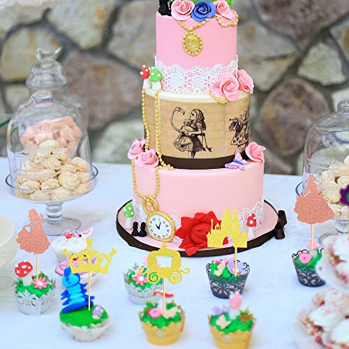 Arthsdite Pack Of 40 Pre-Assembled Princess Cupcake Toppers Crown Castle Girl Cupcake Toppers Birthday Fruits Picks For Princess Theme Party Decoration #TOP5