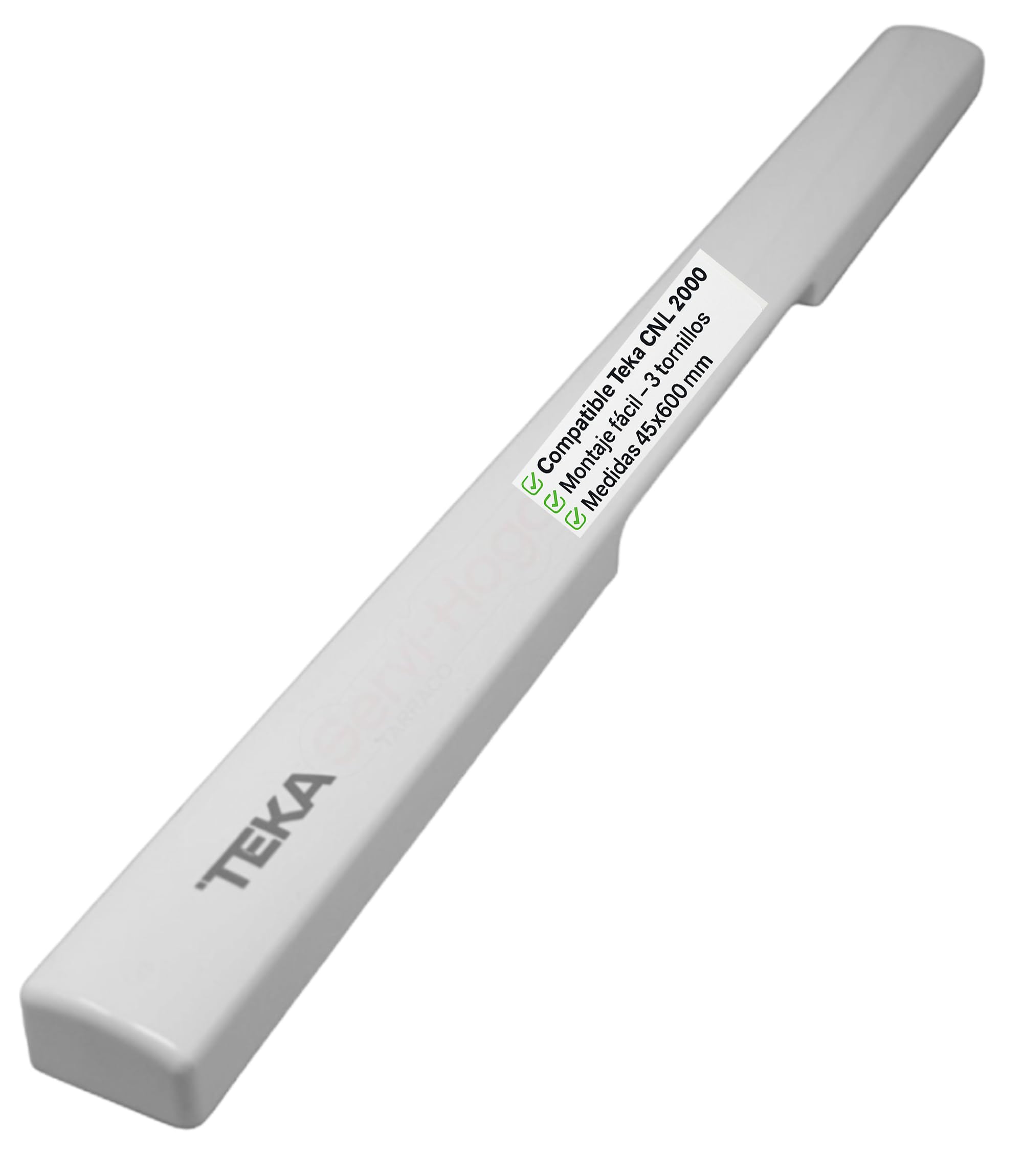 RECAMBIOS DREYMA Frontal Campana Extractora Compatible con Teka CNL 2000 CNL 1000 Blanco 45x600 mm Repuesto Original Sustitución Directa Ref. 61801188 Ajuste Milimétrico Pieza Técnica