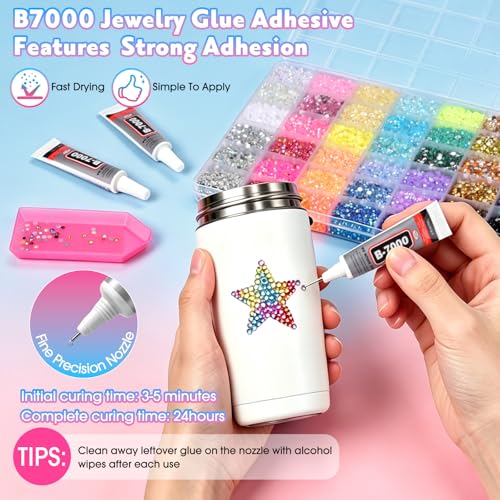 42000Pcs 42 Colors 3mm Bedazzling Kits DROPS TO - image 5