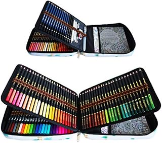 tvfly 72 Watercolour Pencils, 24 Watercolour Dual Tip Brush Pens and 12 Sketching Pencils and Accessories, Perfect Set for Artists Adult Beginners Drawing, Colouring, Calligraphy