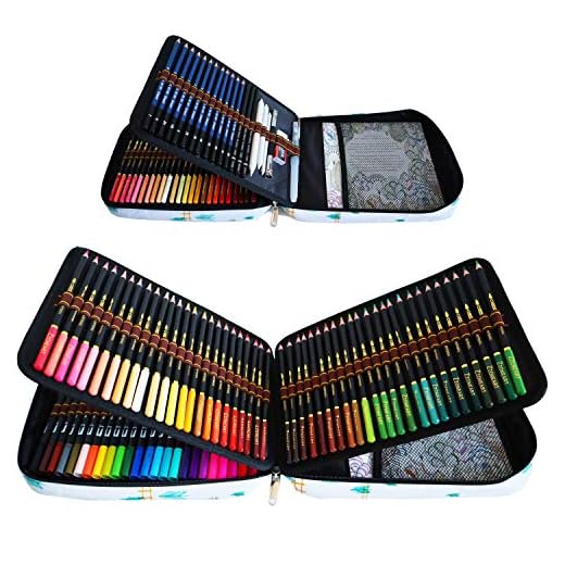 72 Lápices acuarelables, 24 Rotuladores Doble Punta Acuarelables y 12 Lápices de dibujo y accesorios y Lapices colores, Perfectos para artistas principiantes adultos dibujando, coloreando