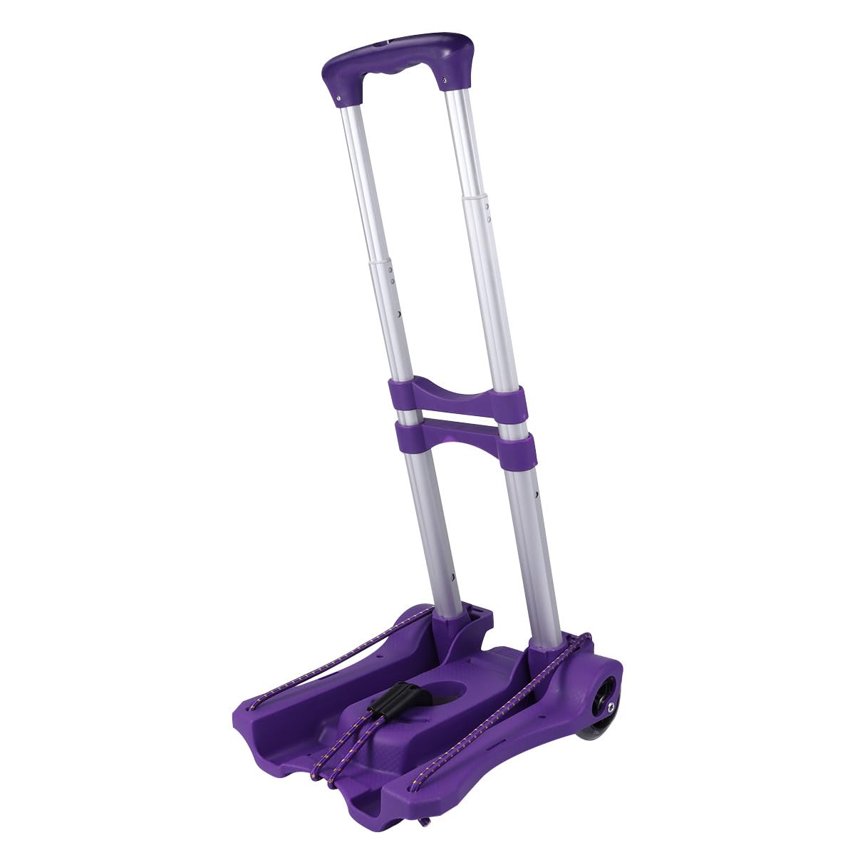 Diable pliable en aluminium avec bac plastique | Chariot de transport compact 2 roues
