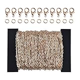 ♥ Breite Anwendung: Anzug für die Herstellung von DIY-Schmuck wie Halskette, Armband und Fußkettchen; Die Schmuckkette eignet sich für Bankett, Date, Shopping, Party.