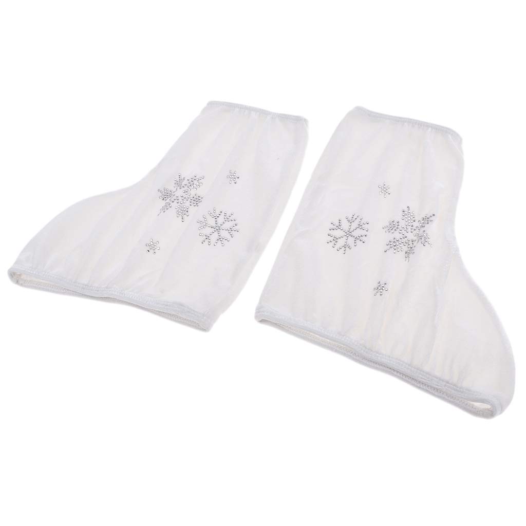 LoveinDIY 1 Pair Skate Boots Cover Figure Roller Skating Overshoes, White-M, as described